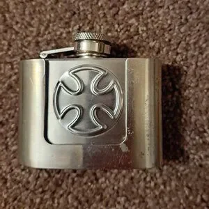 Bodyrage | Accessories | Vintage Body Rage Steel Flask Iron Cross Belt ...